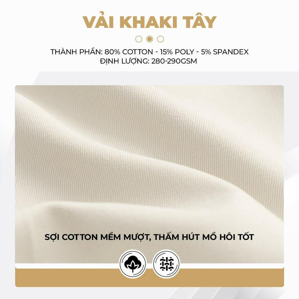 Quần ngắn kaki nam trẻ trung Cata Collection chất liệu thoáng khí, co giãn tốt phù hợp mọi hoạt động thưởng ngày - CT.5
