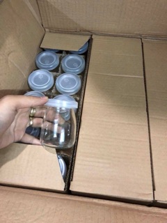 Cốc thủy tinh làm sữa chua Combo 12 chiếc