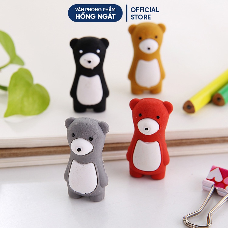 Tẩy bút chì gấu winnie, đồ dùng học tập dễ thương gôm tẩy cute giá rẻ làm quà tặng học sinh văn phòng phẩm T14