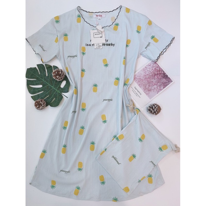 💋(Có video ảnh thật) Váy Pijama lụa ♥️thoải mái♥️dưới freesize♥️dưới 65kg 😊😊😊 | BigBuy360 - bigbuy360.vn