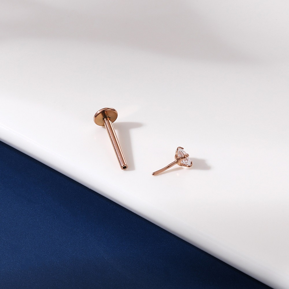 Khuyên xỏ cơ thể bằng thép không gỉ 6/8/10/12mm 16g