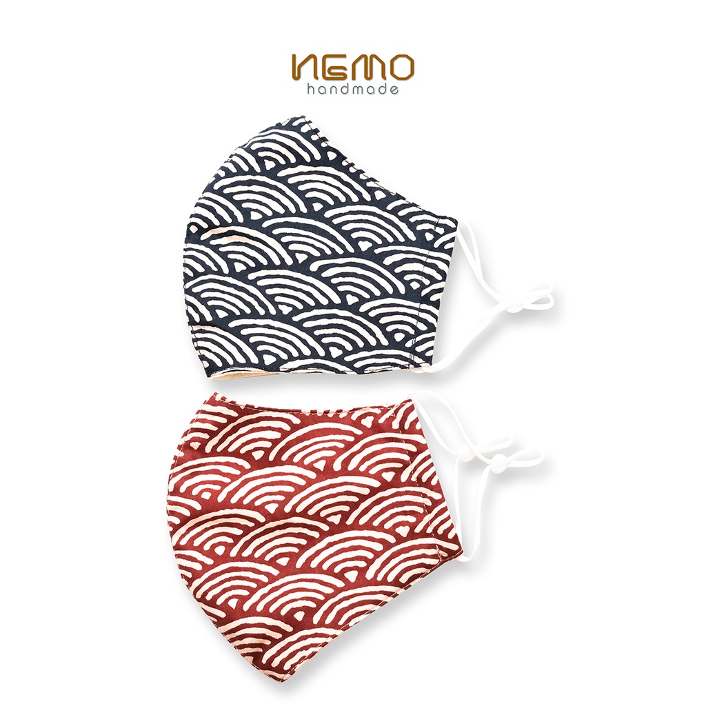 Khẩu trang vải 3 lớp chống nắng, chống bụi, vải mềm mịn cực mát, họa tiết mèo, cầu vòng - Nemo Handmade KTNB