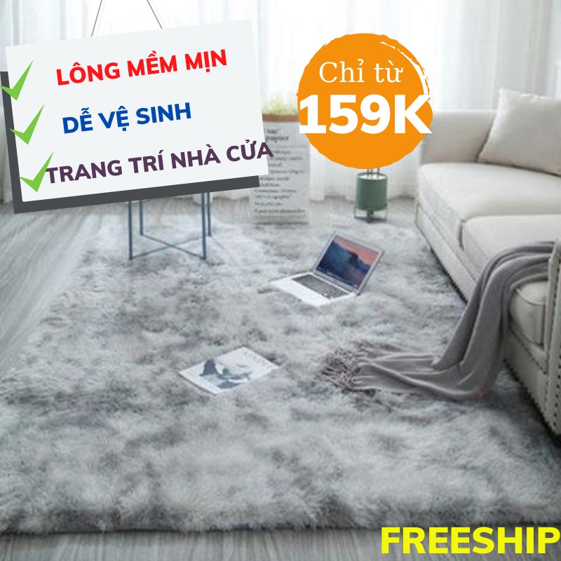 Thảm Trải Sàn, Thảm Lông Trải Sàn, Lông Cừu Siêu Mượt, Trang Trí Nhà Cửa Siêu Sang LEON OFFICIAL