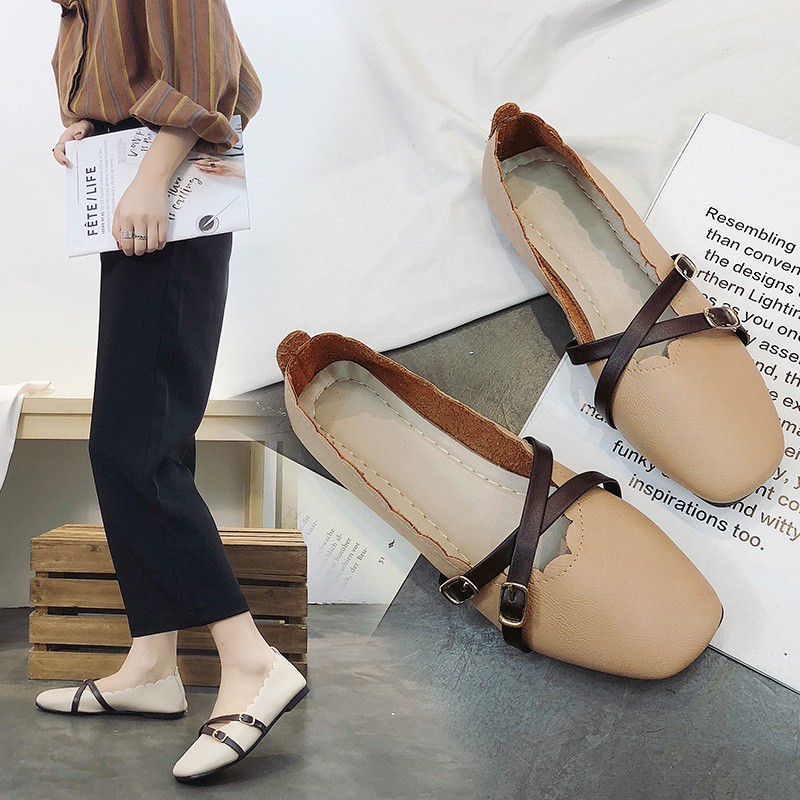 Giày Búp Bê Nữ Thời Trang Hàn Quốc 2021 | BigBuy360 - bigbuy360.vn