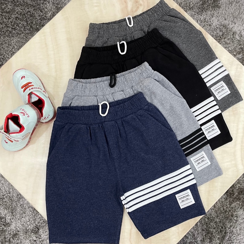 Quần đùi kẻ sọc 100% Cotton ⚡SIÊU ĐẸP ⚡cho bé trai và bé gái 18-45Kg
