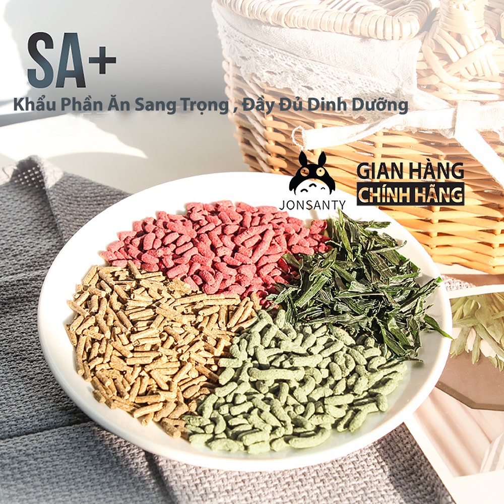 Thức ăn thỏ hạt phồng thảo mộc, cỏ lúa mạch, bồ công anh gói lớn 2,25kg cho thỏ mọi lứa tuổi chính hãng JONSANTY CST208