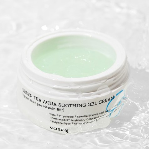 Gel Dưỡng Cấp Nước và Dịu Da (Trà Xanh, B5) COSRX Hydrium Green Tea Aqua Soothing Gel Cream 50ml