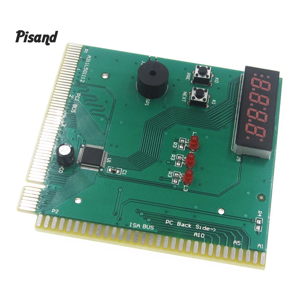 pu 4-Digit PC Analyzer Tester Diagnostic Motherboard Post Test Card for PCI ISA