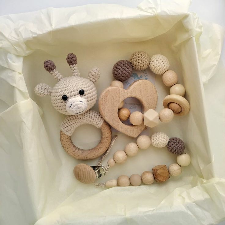 Vòng gỗ làm lục lạc, đồ chơi cho bé