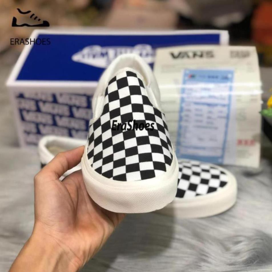 Giày Vans vault caro (Checkerboard Slip On) Bản SlÊU CẤP Nam/Nữ (Chụp tại Shop)