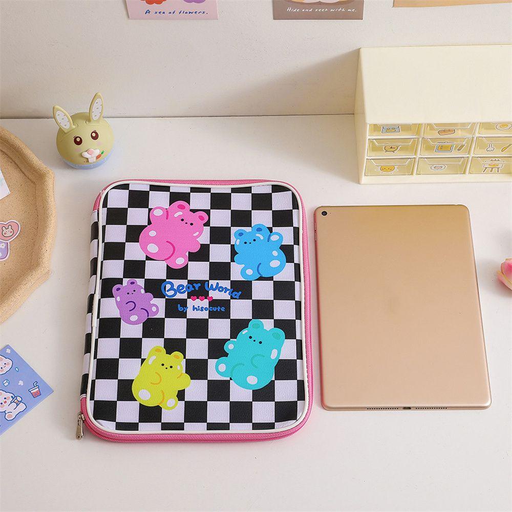 Túi Đựng Laptop Bằng Da PU Họa Tiết Hoạt Hình Có Khóa Kéo Tiện Dụng