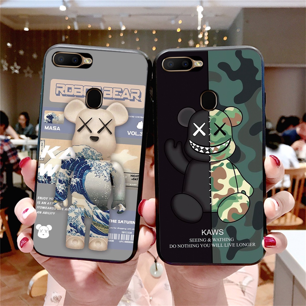 ỐP LƯNG OPPO A5S-OPPO A12-OPPO A7-OPPO F9-OPPO REALME 2 PRO IN HÌNH BEARBRICK CỰC HOT 2021