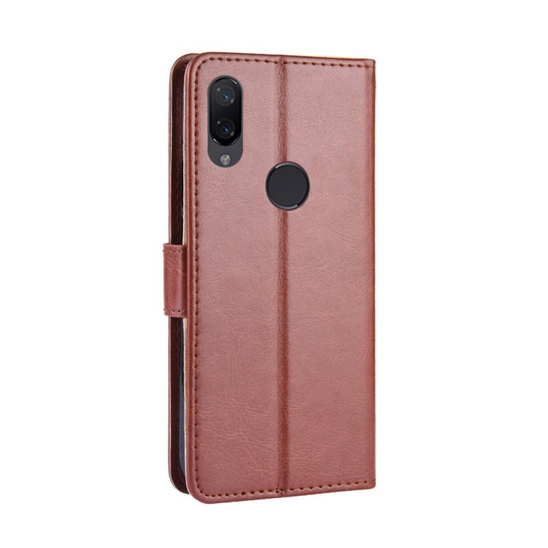Bao Da Điện Thoại Nắp Gập Cài Khóa Có Ngăn Đựng Thẻ Cho Xiaomi Redmi Note 7 6 Pro 5 4 3 Go 6A 6