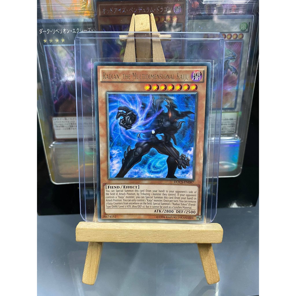 [ Dưa Hấu Yugioh ] Lá bài thẻ bài Radian the Multidimensional Kaiju - Rare - Tặng bọc bài nhựa bảo quản