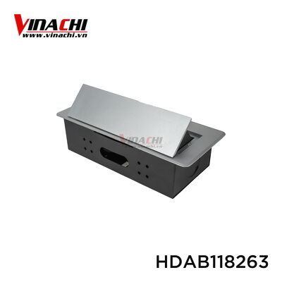 Hộp Điện Âm Bàn Chữ Nhật Kích Thước 118x263mm - Thiết Kế Khoa Học, Thông Minh Cho Bàn Làm Việc, Gia Đình