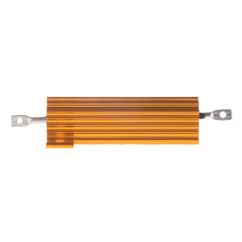 50 Watt 8 Ohm 5 ' Điện trở dây điện bằng nhôm được bọc thép Tông màu vàng