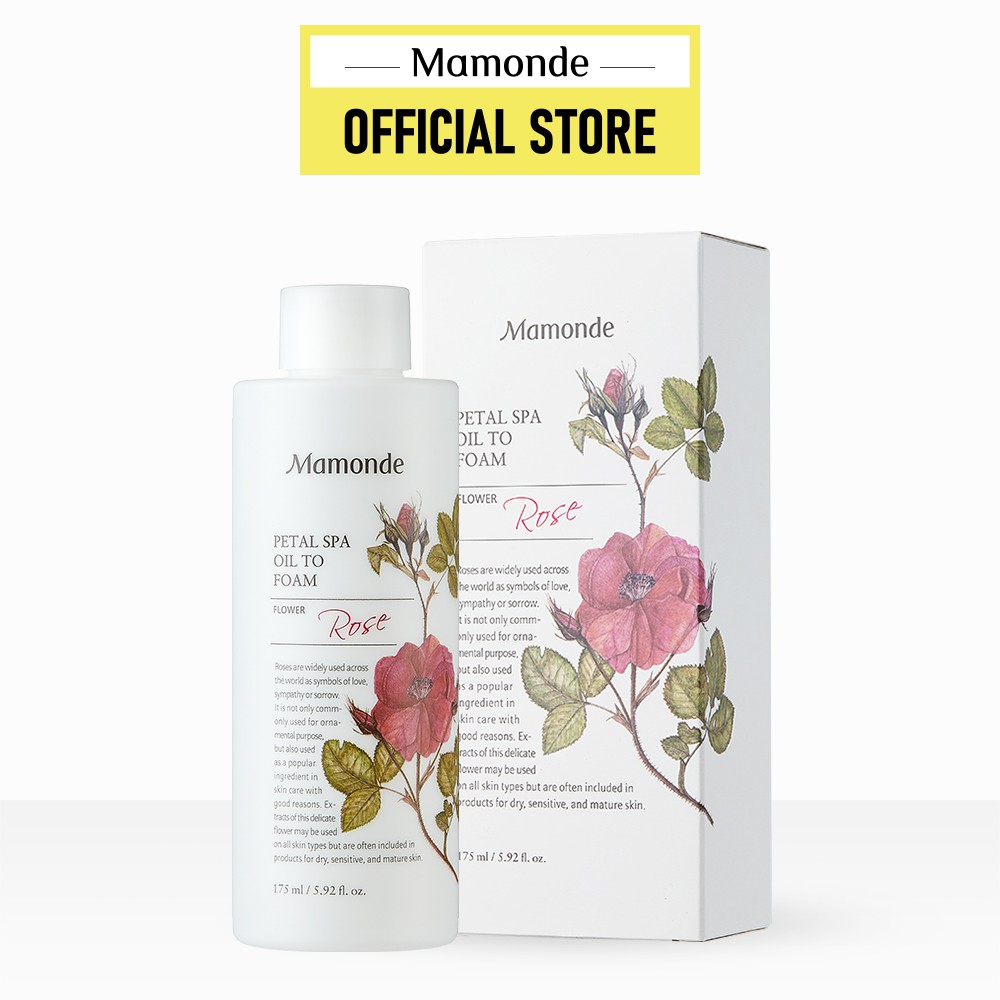 Gel tẩy trang tạo bọt làm sạch tác dụng kép 2 trong 1 Mamonde Petal Spa Oil to Foam 175ml/chai | BigBuy360 - bigbuy360.vn