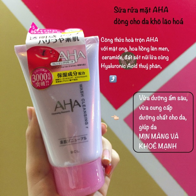 Sữa rửa mặt AHA của Nhật