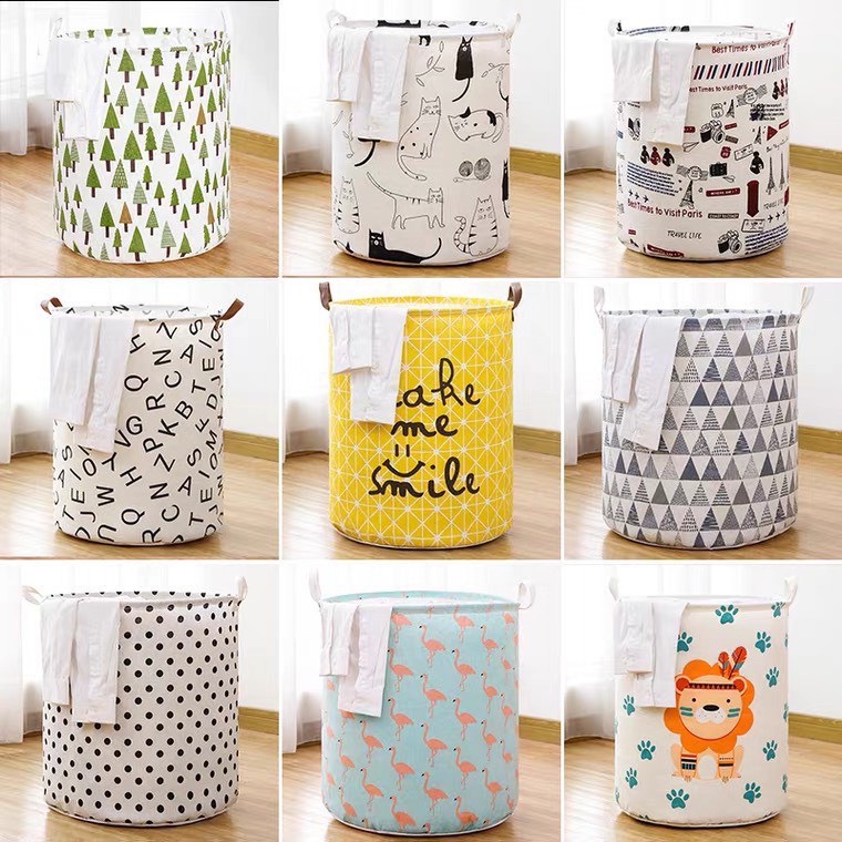 Sọt Vải / Giỏ Vải Canvas Đa Năng Đựng Đồ, Quần Áo, Đồ Chơi Chống Thấm Nước 88088 Tổng Kho Sỉ Gia Dụng