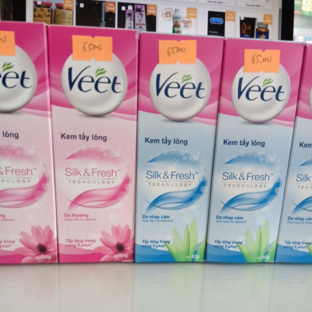 Kem Tẩy Lông Veet Silk & Fresh Technology (50g)