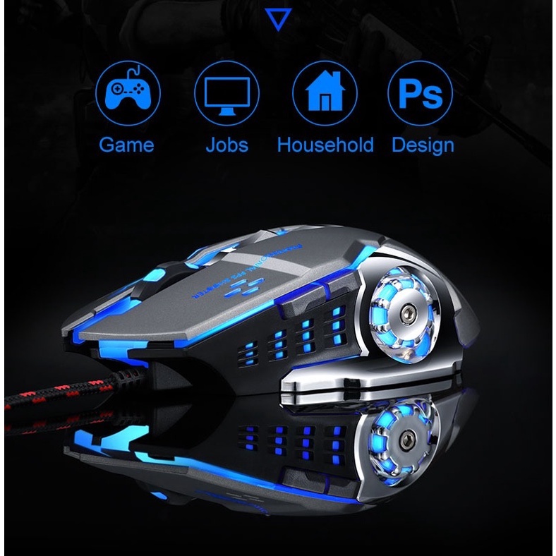 Chuột Gaming, chuột máy tính chơi game led đổi màu thiết kế sang trọng