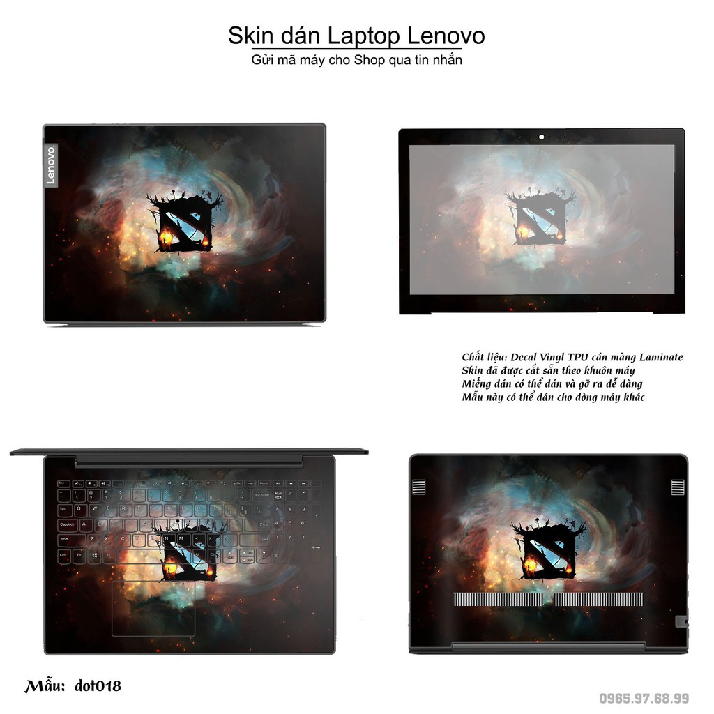 Skin dán Laptop Lenovo in hình Dota 2 _nhiều mẫu 3 (inbox mã máy cho Shop)