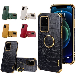 Ốp Điện Thoại Da Mềm Chống Sốc Có Vòng Đỡ Từ Tính Cho Samsung Galaxy A02 A02S A03S A11 A21S A31 A51 A71 A50 A50S A30S A70