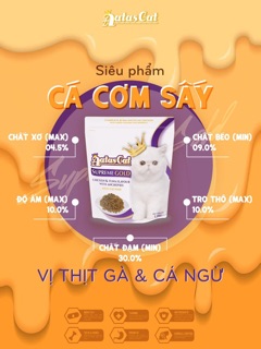 Hạt cá cơm sấy mix 1.2kg Aatas Cat