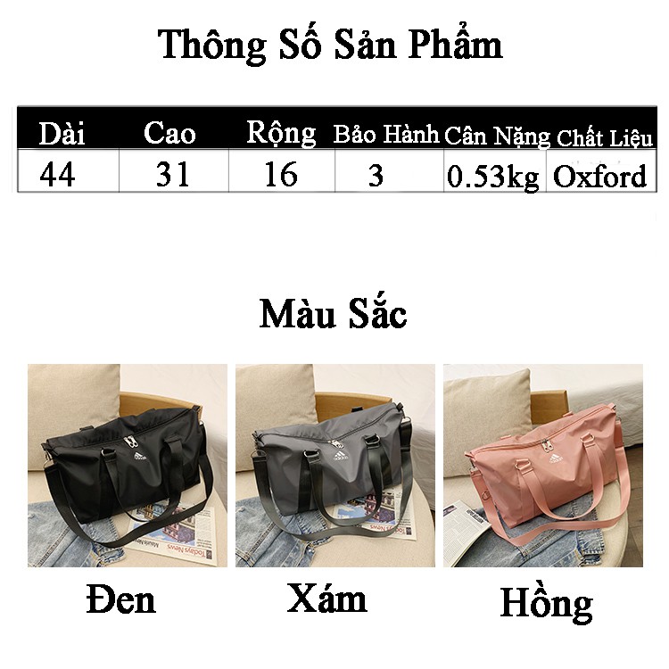 Túi du lịch đa năng nam nữ thời trang thể thao giá rẻ from rộng đi chơi đi du lịch dã ngoại dễ phối với 3 màu siêu đẹp