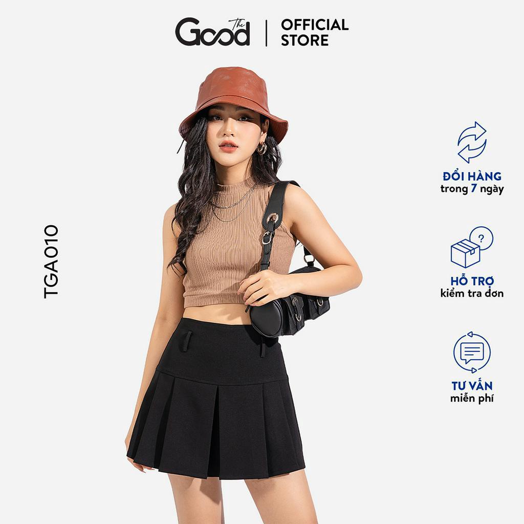 Áo Croptop Len Tăm Cut Out The Good/Tanktoppi Cutout