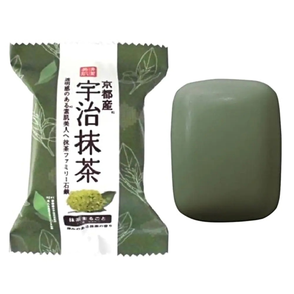 Xà phòng tắm trà xanh Pelican Family Soap Uji Green Tea 80g