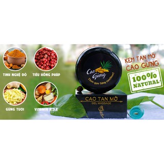 Gel Massage Tan Mỡ Bụng Cao Gừng cát tường