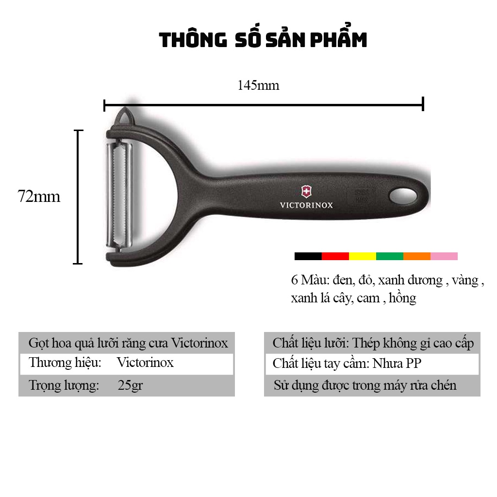 Dụng Cụ Nạo Rau Củ Đa Năng Chữ Y Victorinox HÀNG CHÍNH HÃNG