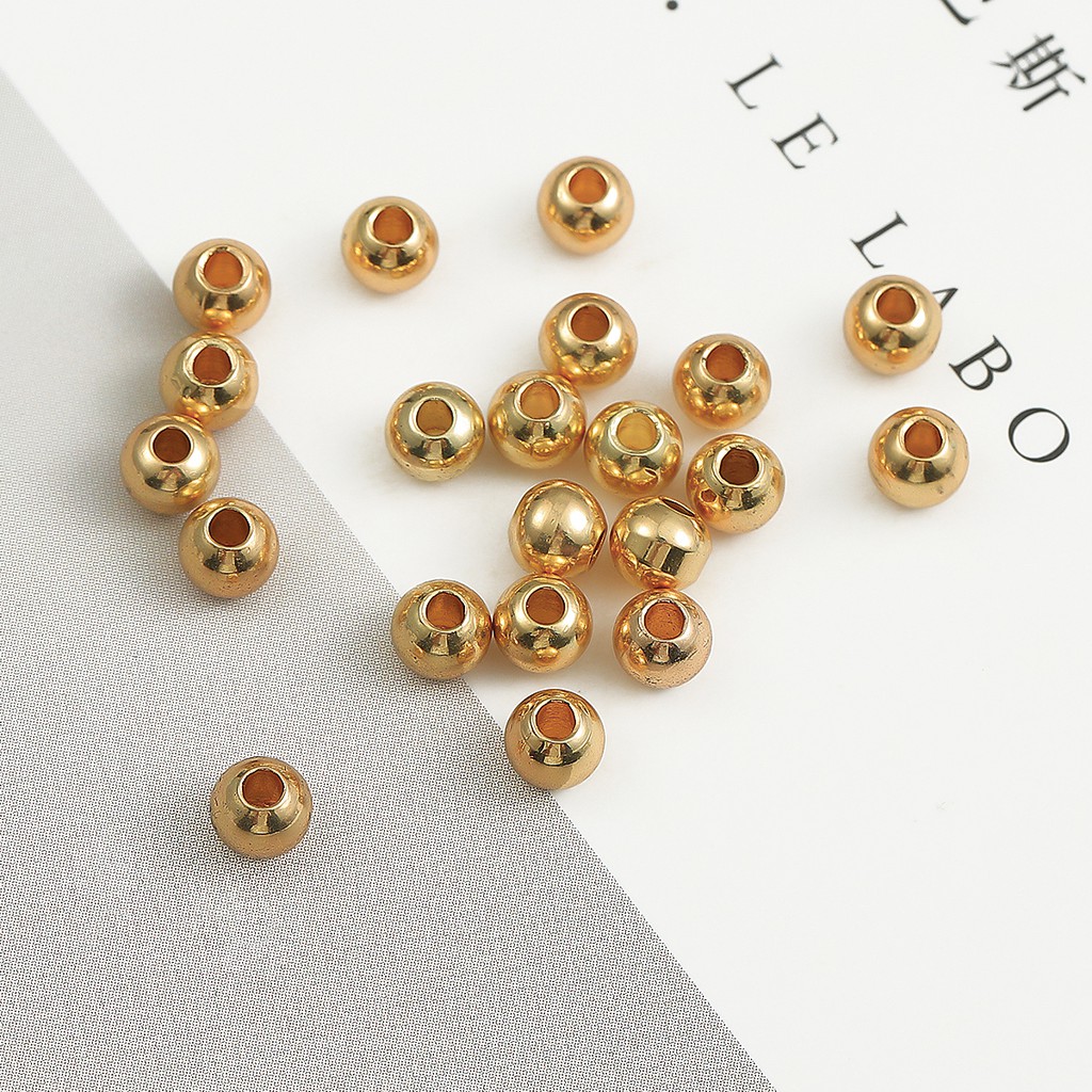 BEADIA Hạt Xâu Chuỗi Làm Trang Sức Mạ Vàng 18k