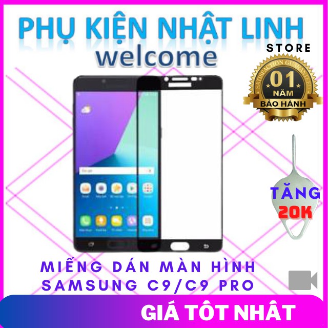 Kính Cường Lực,Kính Cường Lực samsung C9/C9 Pro-Phụ Kiện Nhật Linh