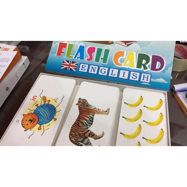 bộ thẻ flashcard dạy tiếng anh cho bé