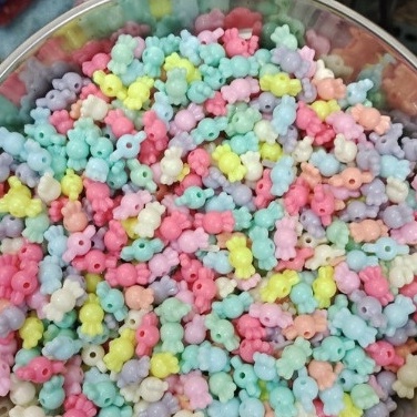 10/25/50gam hạt nhựa hình viên kẹo xinh xắn nhiều màu làm handmade