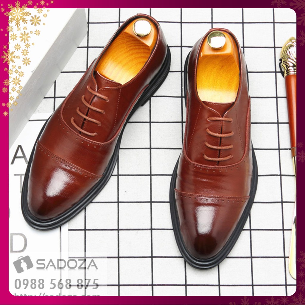 Giày Da Nam - FREESHIP - Giày Nam Đẹp Da Bò Cực Đỉnh GD91 | BigBuy360 - bigbuy360.vn