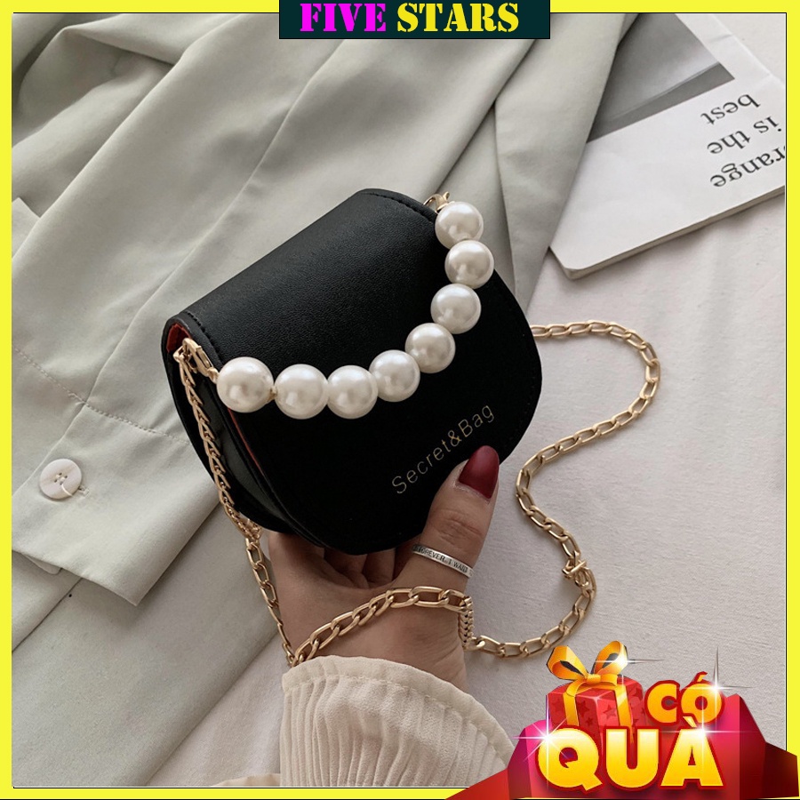 Túi Mini Nhỏ Đeo Chéo Phối Chuỗi Hạt P1798