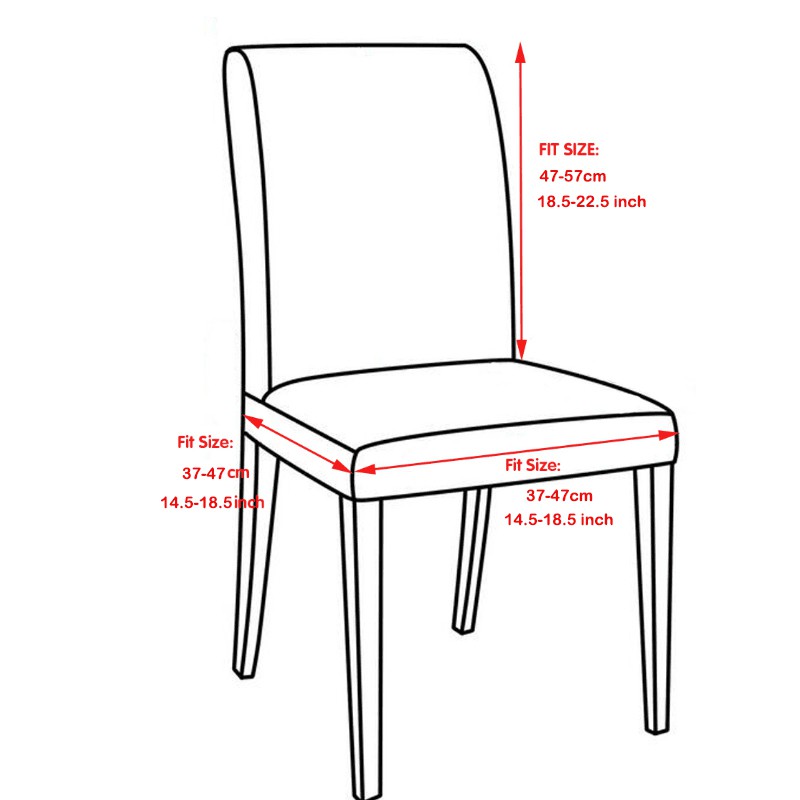 Vỏ Bọc Ghế Ngồi Bàn Ăn Co Giãn Họa Tiết 3D Xinh Xắn
