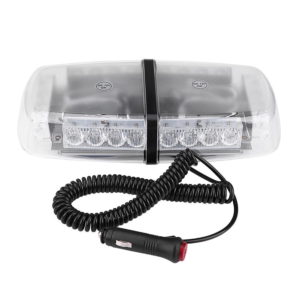 Đèn chớp Police xanh đỏ 12V 24W 24 LED gắn nóc cho xe cảnh sát, xe ưu tiên