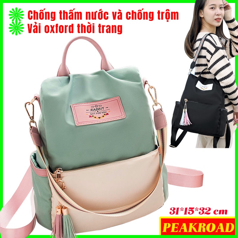 Ba Lô Vải Oxford Chống Thấm Nước/Chống Trộm Cỡ Lớn Thời Trang Cho Nữ