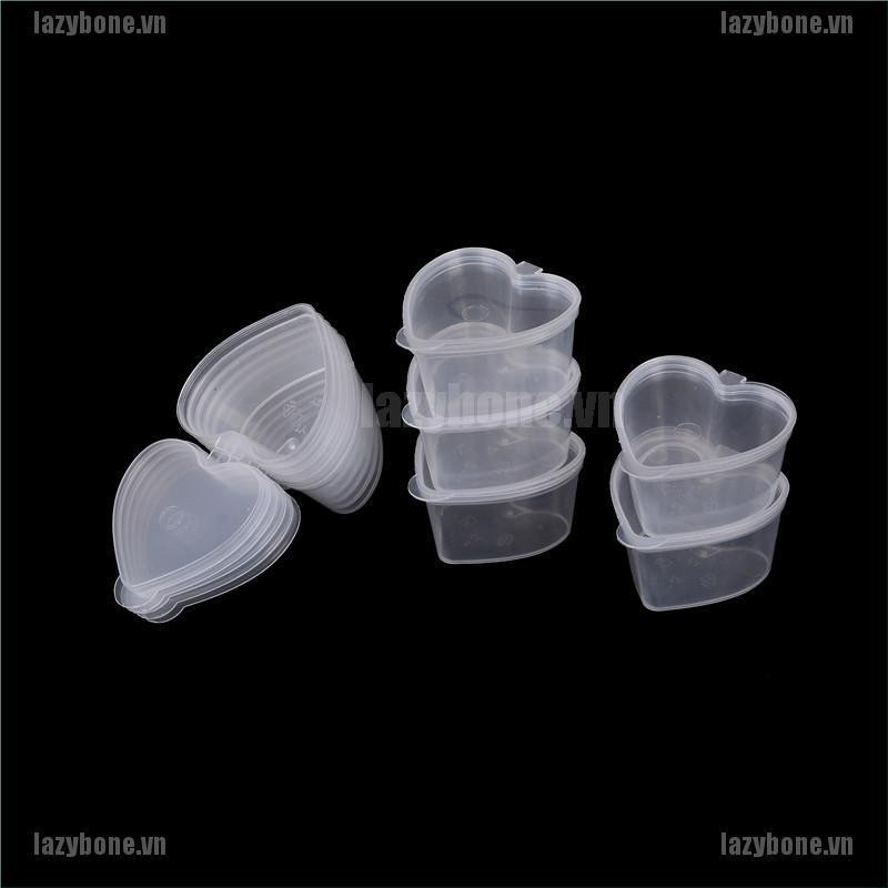 10 hộp nhựa đựng đồ chơi chất nhờn ma quái 50ml tiện lợi