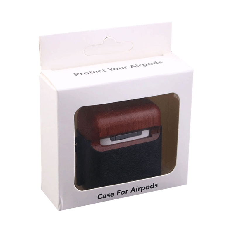 Vỏ Bảo Vệ Hộp Sạc Tai Nghe AirPods 1 / 2 / 3 / Pro Bằng Gỗ Tre Phối Da Độc Đáo Thời Trang Ốp