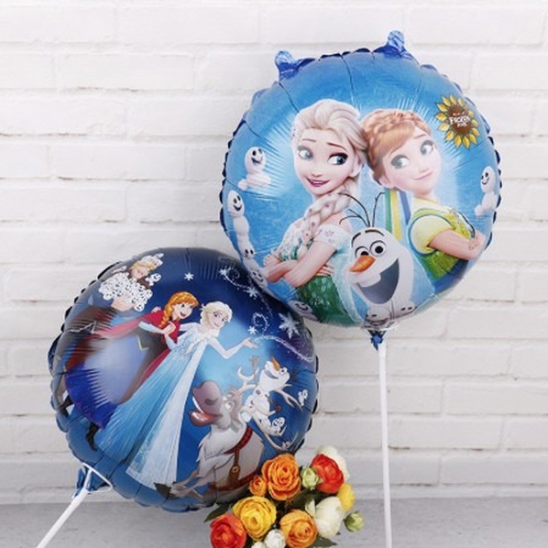 Bong bóng lá nhôm chủ đề phim hoạt hình Frozen Elsa/Anna Olaf