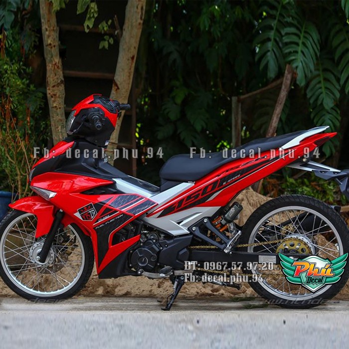 Tem rời Exciter 150 Y15 ZR đỏ full (V)