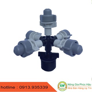 combo 5 béc phun sương 5 hướng công nghệ israel