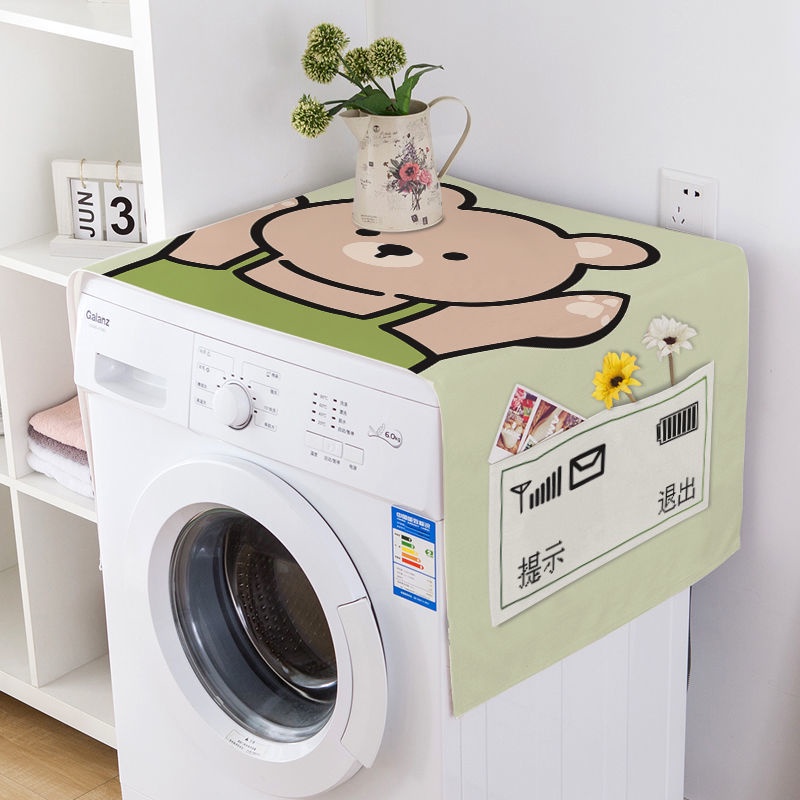 Tấm Vải Bọc Máy Giặt Hai Cửa Chống Bụi Chống Nước Che Phủ Toàn Diện Phổ Biến