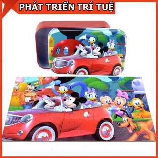 Ghép Hình Puzzle 60 Mảnh Hộp Thiếc – Chuột Mickey