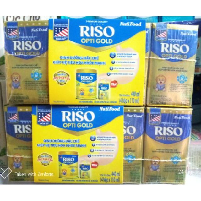 COMBO 6 Lốc 110ml RISO OPTI GOLD
